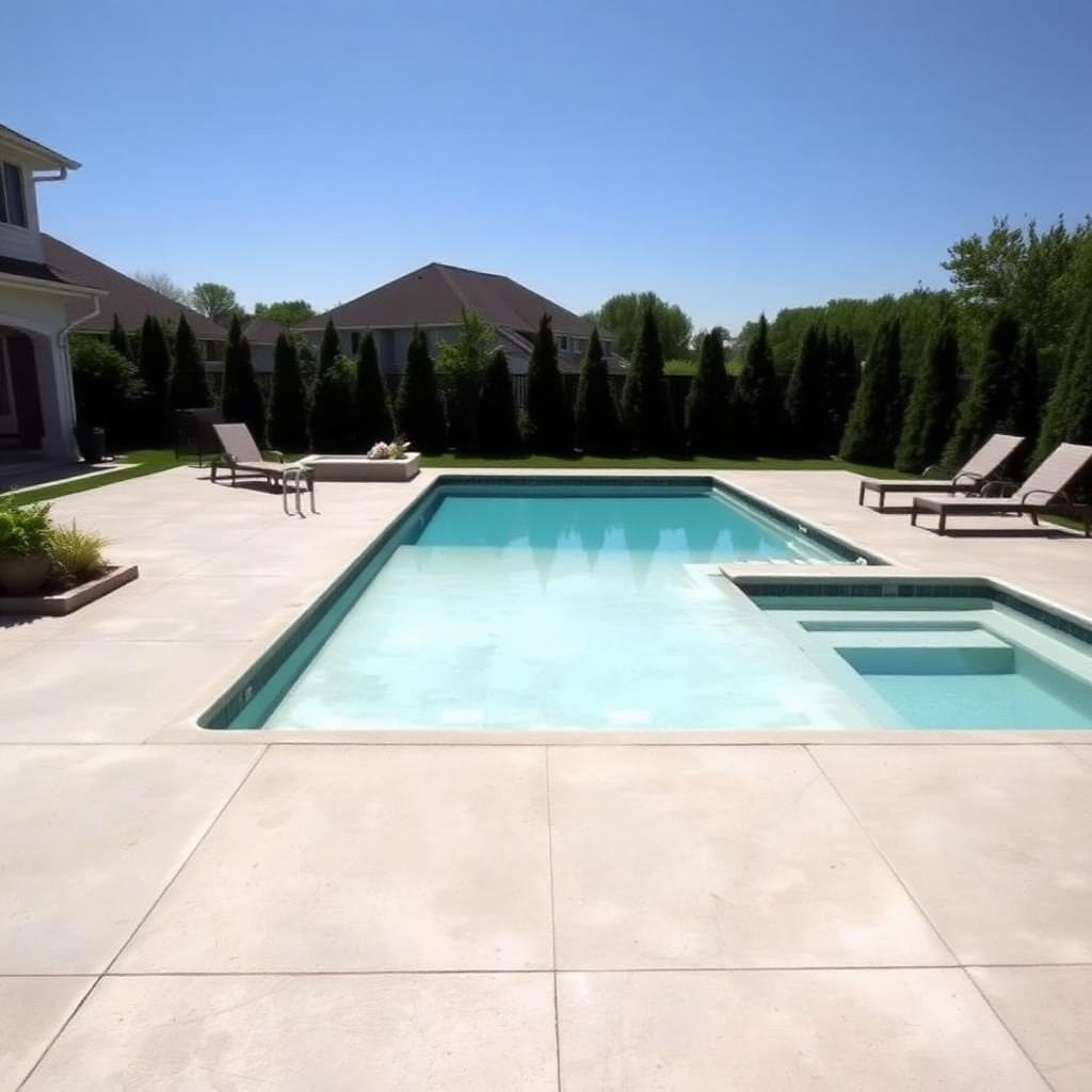 Pool Decks concrete project by Concrete WS in Atlanta, Georgia