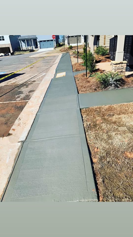 Sidewalks concrete project by Concrete WS in Atlanta, Georgia