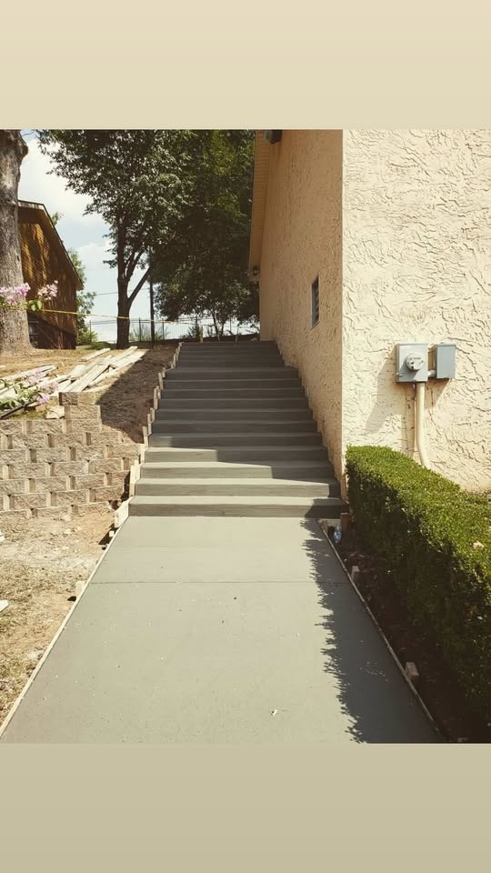 Stairs concrete project by Concrete WS in Atlanta, Georgia